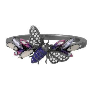 Rocks Orchid Garden Bee Crystal Hinge Bracelet